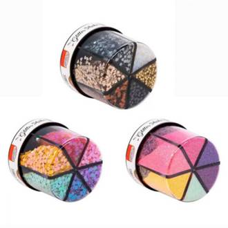 GLITTER SHAKER FASHION 60G C/6 CORES - GL0401 - UN - BRW
