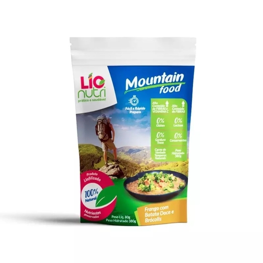 FRANGO COM BATATA DOCE E BROCOLIS LIOFILIZADOS LIONUTRI