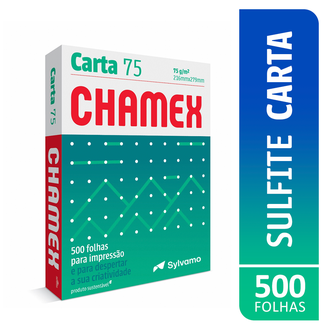 PAPEL CHAMEX 75G 500FLS - CARTA - UN - CHAMEX