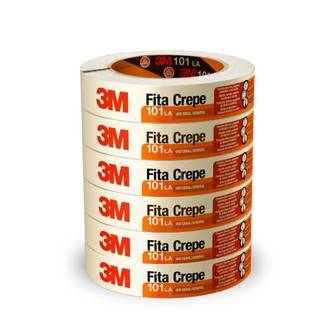 FITA ADESIVA CREPE 18X50  - PCT 6 - 3M