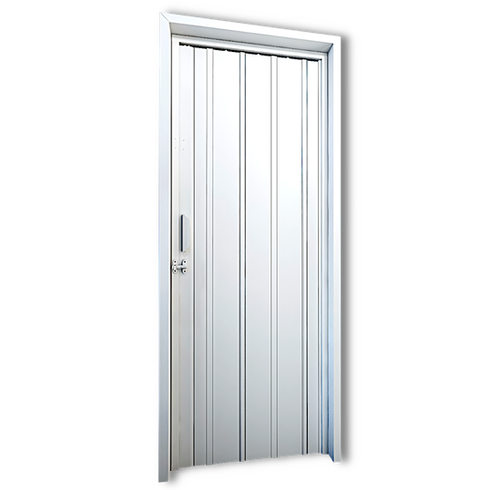 PORTA SANFONADA EM PVC AUCTI BRANCO 2,10x0,90m