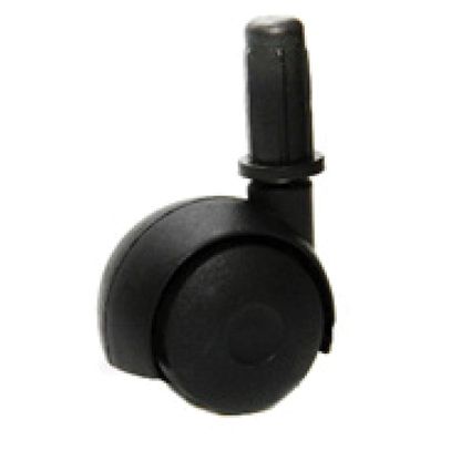RODIZIO HASTE DUPLO PVC 42mm PRETO BASIFLEX