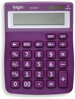 CALCULADORA MESA 12 DIG MV4127 - ROXO ESCURO - UN - ELGIN