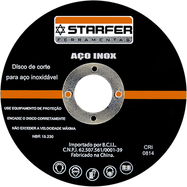 DISCO DE CORTE INOX 4.1/2 STARFER
