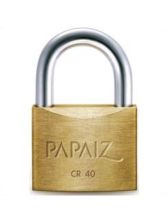 CADEADO LATAO MACICO CR- 40 - C/2 CHAVES - UN - PAPAIZ