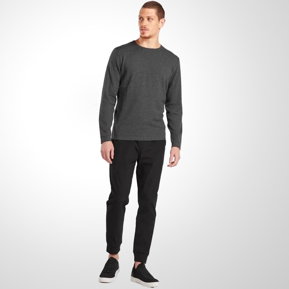 TRICOT ARAMIS MASCULINO GOLA CARECA GRAFITE