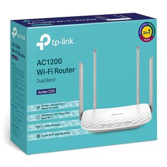 ROTEADOR WIRELESS AC1200 ARCHER C50W FAST - UN - TP-LINK