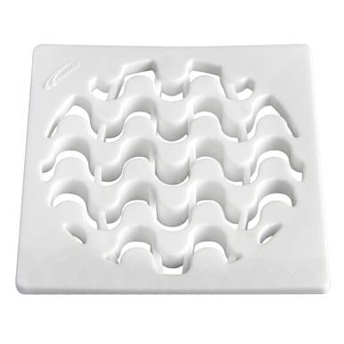 GRELHA PVC BRANCO COPACABANA AMANCO 150 MM QUADRADA