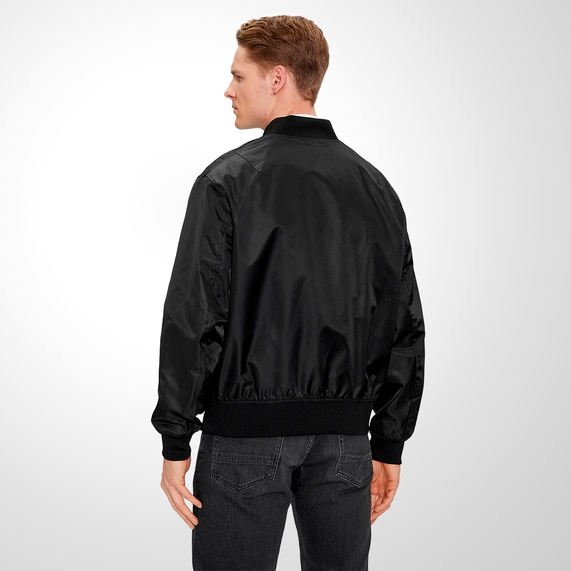 JAQUETA ARMANI EXCHANGE MASCULINA BOMBER REGULAR FIT PRETA