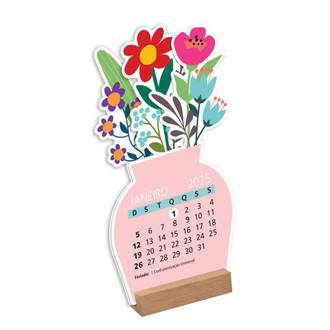CALENDARIO ANUAL VASINHO FLOR 2354 - UN - FINA IDEIA