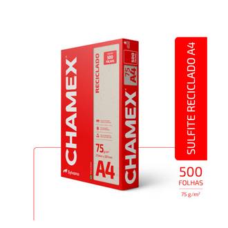 PAPEL CHAMEX ECO RECICLADO 75G 500FLS - A4 - CX 10 - CHAMEX
