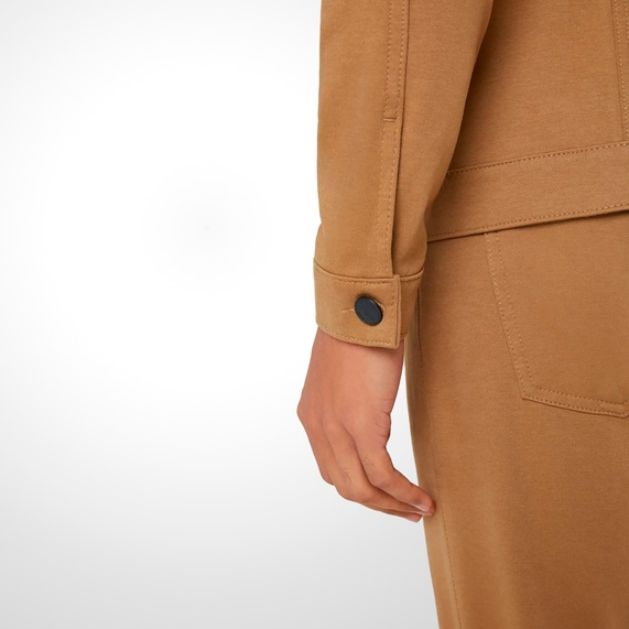 JAQUETA MASCULINA MOLETOM 247 CARAMELO OFICINA