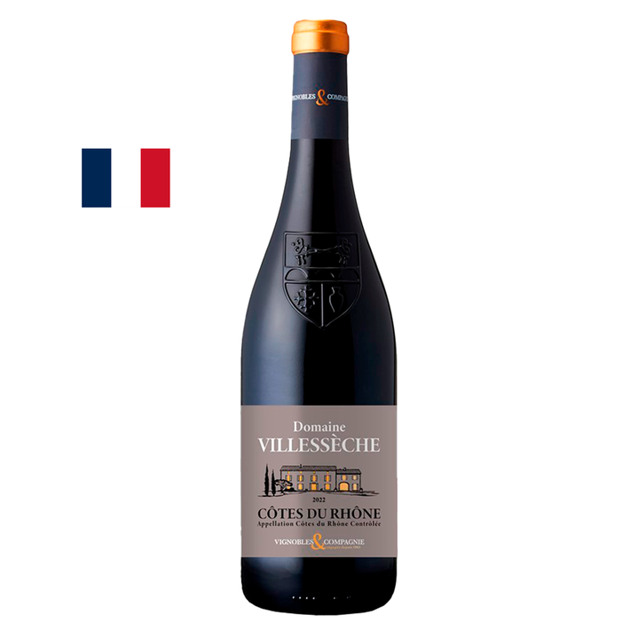 VINHO TINTO DOMAINE VILLESECHE COTES RHONE (750ML)-CASA PERINI MUNDO