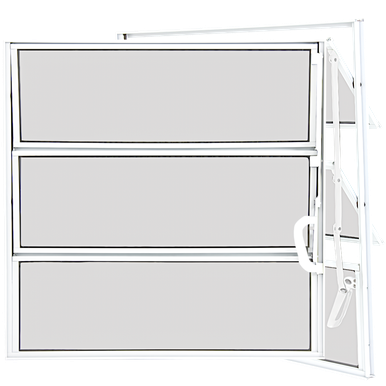 VITRÔ BASCULANTE VIDRO BOREAL SEM GRADE BRANCO 60CMx 60CM