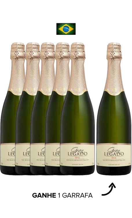 Combo Pague 5 Leve 6 Gran Legado Brut (6 garrafas)