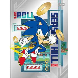 CADERNO BROCHURAO CAPA DURA 80FLS - SONIC - PCT 5 - TILIBRA