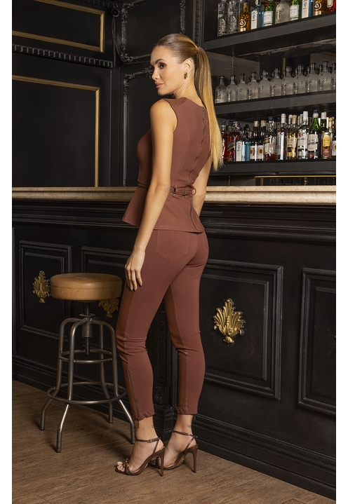 Calça Cássia Marrom - 4
