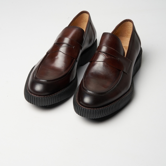 MOCASSIM MASCULINO LOAFER MARROM PADRÃO