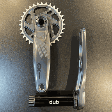 Pedivela Sram Original GX Eagle DUB Preto Lunar de 175mm