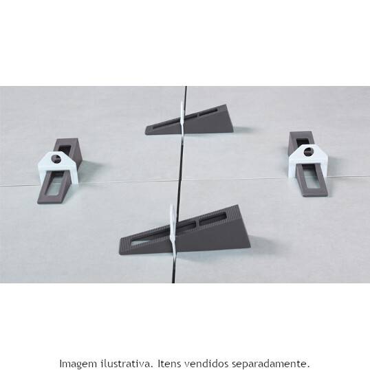 ESPAÇADOR PARA NIVELAMENTO DE PISO MOLDIMPLAS TRANSPARENTE (Pacote com 50 unidades) 1.0 MM