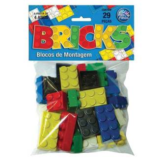 BRICKS BLOCOS DE MONTAR SOLAPA 4745 - 29 PCS - UN - PAIS E FILHOS