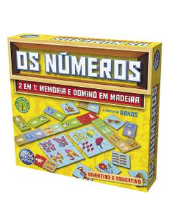 OS NUMEROS EM MADEIRA 2903 - 48 PCS - UN - PAIS E FILHOS