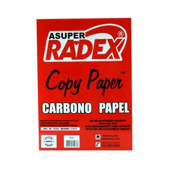 PAPEL CARBONO A4 C/100FL  - PRETO - UN - RADEX