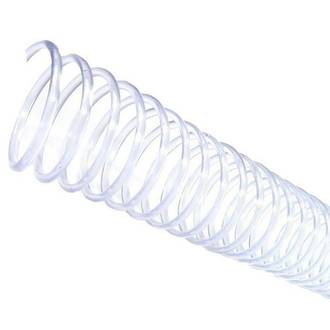 ESPIRAL P/ENCADERNACAO 14MM P/80FLS- C/20 - TRANSPARENTE - UN - TECKLINE