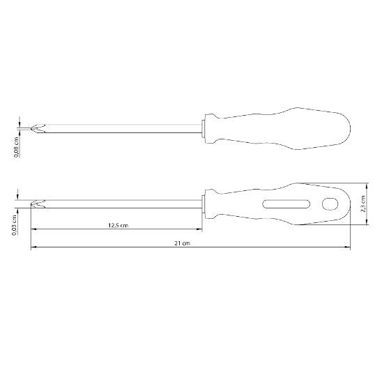 CHAVE PHILLIPS 1/8 X 5 TRAMONTINA REF. 41505/011
