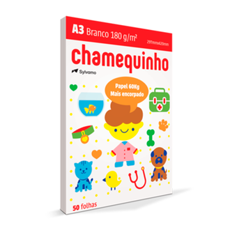 PAPEL CHAMEQUINHO 180G 50FLS - A3 - UN - CHAMEX
