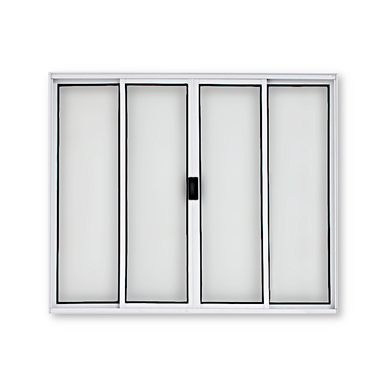 VITRÔ DE ALUMÍNIO SEM GRADE WR ESQUADRIART BRANCO 1,00x1,50M