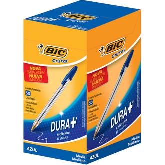 CANETA CRISTAL CLASSICA 1,0MM - AZUL - CX 50 - BIC