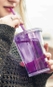 Copo Boccati Duplo 670ml com tampa e canudo (transparente)