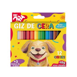 GIZ DE CERA 12 CORES - 5255 - PCT 10 - DAC