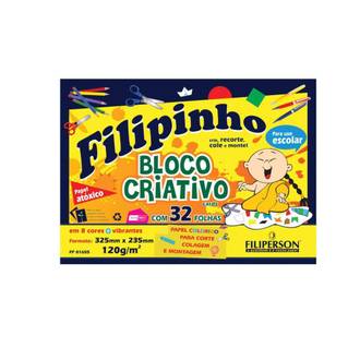 BLOCO CRIATIVO FILIPINHO120G 8 CORES - 01655  - UN - FILIPERSON