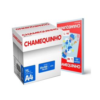PAPEL CHAMEQUINHO  75G 100FLS - AZUL - CX 25 - CHAMEX