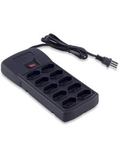 FILTRO DE LINHA 10 TOMADAS BIVOLT  673 - PRETO - UN - FORCE LINE