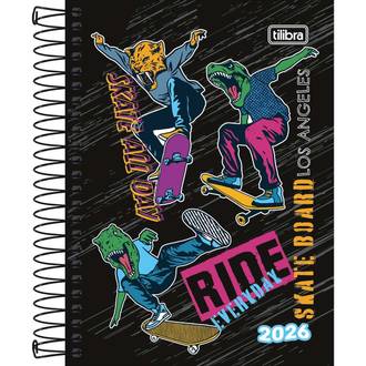 AGENDA ESPIRAL SPICE MASCULINO M3 - DIARIA - 393738 - PCT 4 - TILIBRA