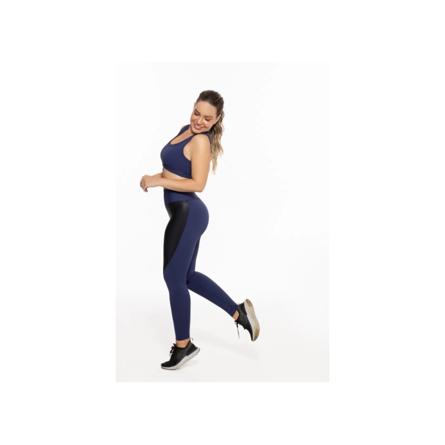 Top Roma Impacto Feminino Azul Marinho