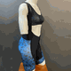 Bretelle All Over Feminino Preto e Azul - 4