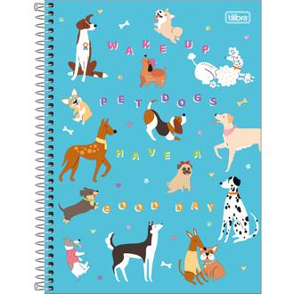 CADERNO UNIV CAPA DURA 16X1 256FLS - HUG ME - UN - TILIBRA