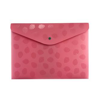 PASTA ENVELOPE C/BOTAO A4 AROMAS - 0015 - MORANGO - UN - DELLO