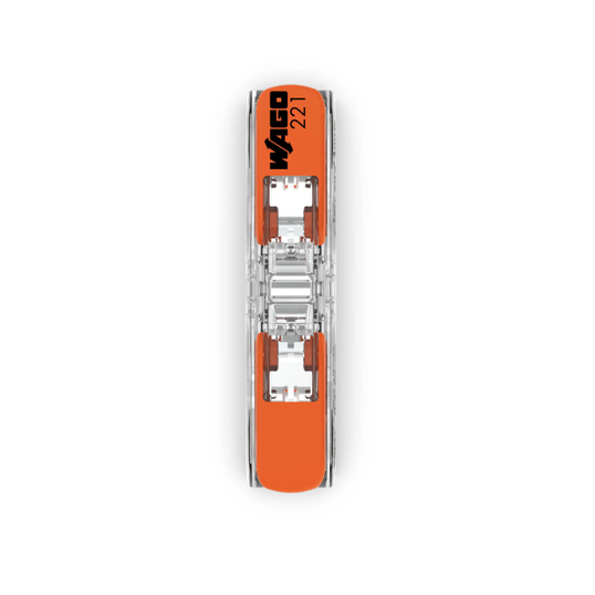 CONECTORES DE EMENDA PARA FIOS WAGO INLINE COM ALAVANCA Ref: 221-2411