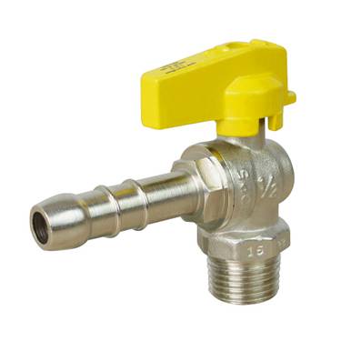 VÁLVULA ESFERA ANGULAR AMANCO GÁS PARA MANGUEIRA 1/2 x 3/8 (GLP)