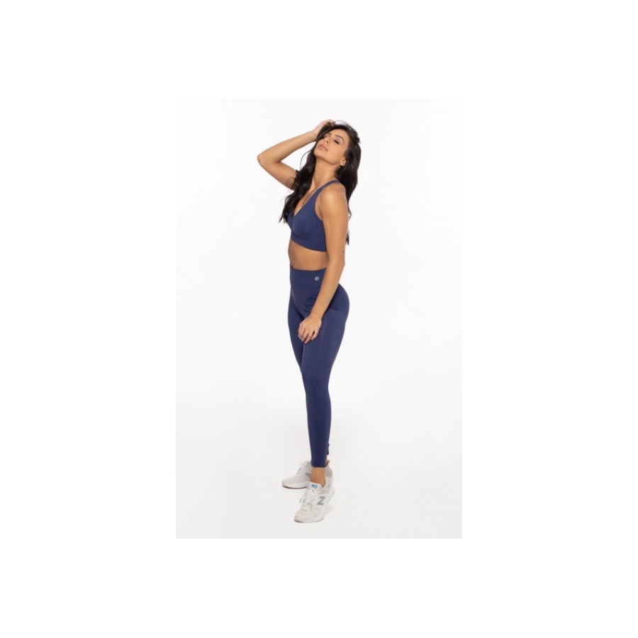 Top Roma Nadador Feminino Azul Marinho