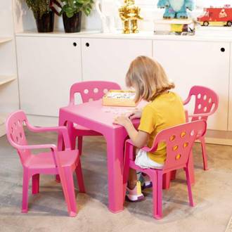 MESINHA QUADRADA KIDS 15151503 - ROSA - UN - MOR