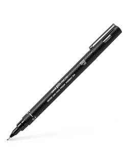 CANETA PIN FINE LINE PRETA  - 0.4 - CX 12 - UNI-BALL