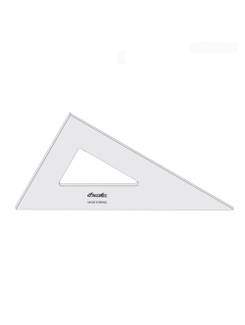 ESQUADRO S/ESCALA ACRILICO 60 28CM - 2628 - UN - TRIDENT
