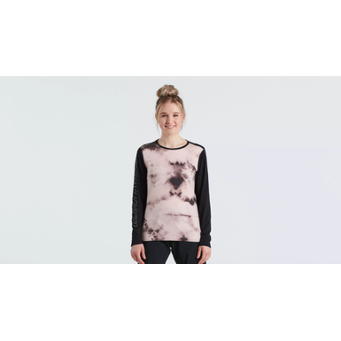 Camiseta Original Specialized T-Shirt Trail Altered Edition Manga Longa Feminina Preta Estampada