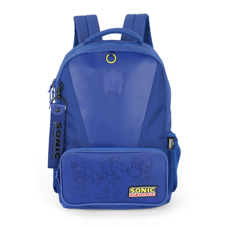 MOCHILA COSTAS JUVENIL SONIC MS49841SO - AZUL - UN - LUXCEL